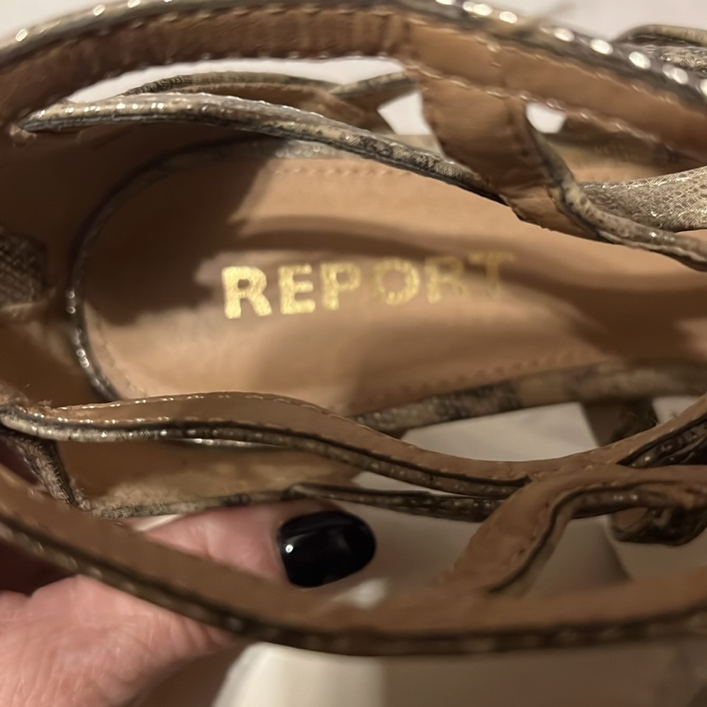 Strappy Python Print Gladiator Like Heels - image 4